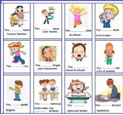 Interactive worksheet Must and mustn't
